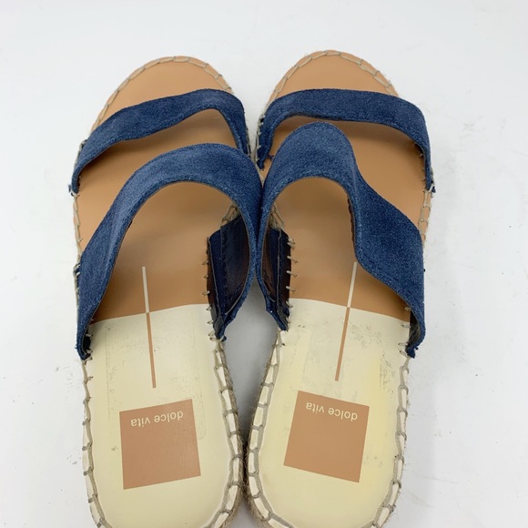 Dolce Vita Sandals Espadrille Isiah Platform Navy - Picture 7 of 8